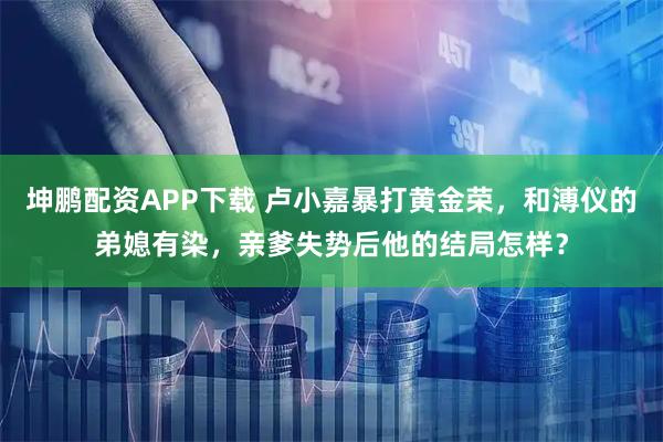 坤鹏配资APP下载 卢小嘉暴打黄金荣，和溥仪的弟媳有染，亲爹失势后他的结局怎样？